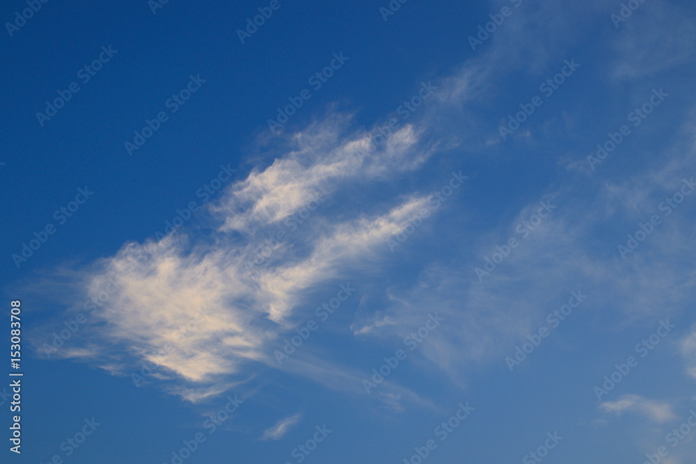 blue sky vivid with the cloud art of nature beautiful and copy space for add text