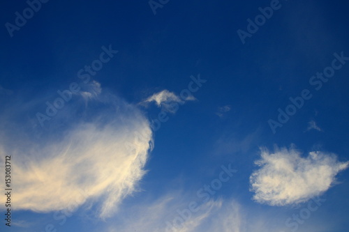 blue sky vivid with the cloud art of nature beautiful and copy space for add text