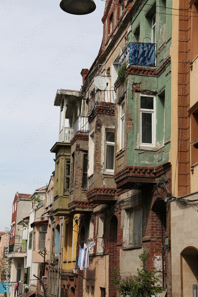 Fototapeta premium Old Buildings in Balat District, Istanbul