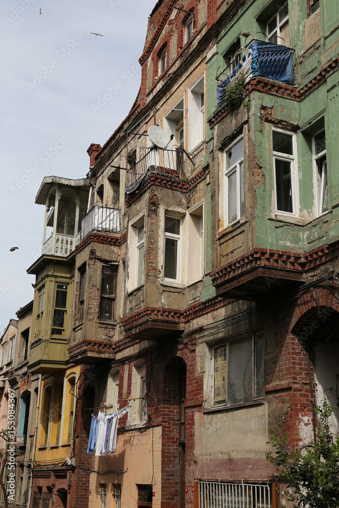 Old Buildings in Balat District, Istanbul