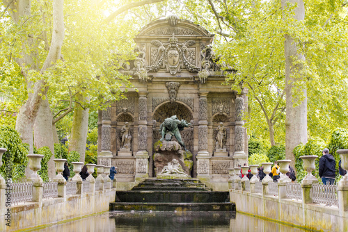 Fotografie Medici Fountain in the Luxembourg Garden, Paris