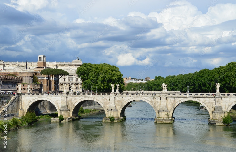 die Engelsbrücke in Rom
( Ponte Sant'Angelo )