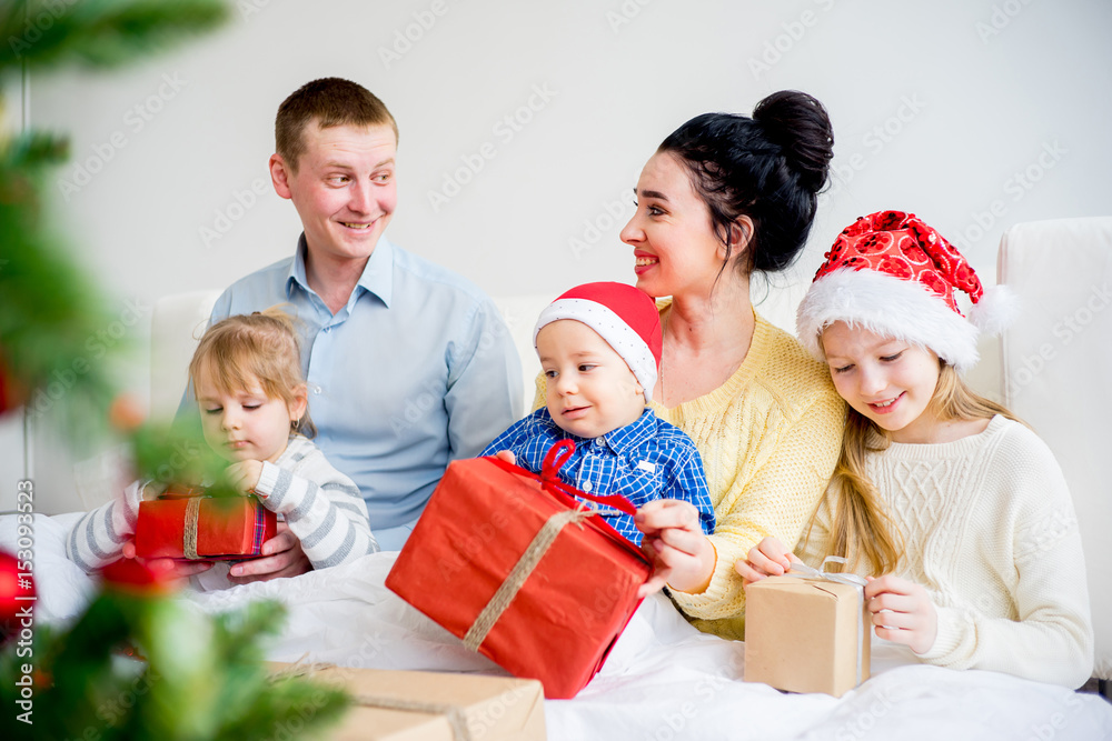 Family celebrating christmas Family celebrating christmas