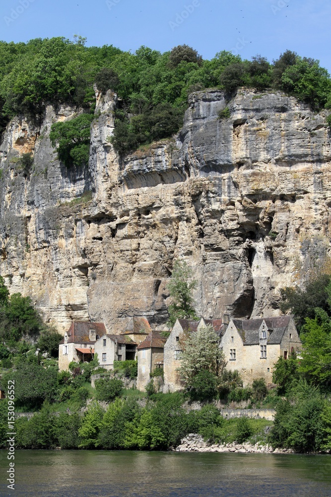 la Roque-Gageac,village troglodyte,Dordogne,Périgord noir,pays de Sarlat