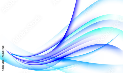 Abstract waves on white, beautiful background