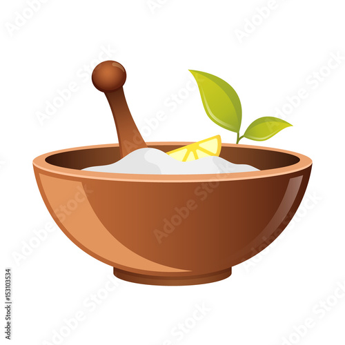 Clay in cup for Spa vector icon for web. Bowl for cosmetics. Natural Pharmacy symbo. natural cosmetic icon