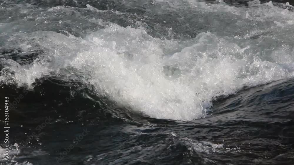 Water flowing in the river in spring, Ursul River, Altai, Russia Water flowing in the river in spring, Ursul River, Altai, Russia