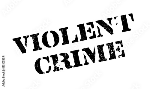 Violent Crime rubber stamp. Grunge design with dust scratches. Effects can be easily removed for a clean, crisp look. Color is easily changed.