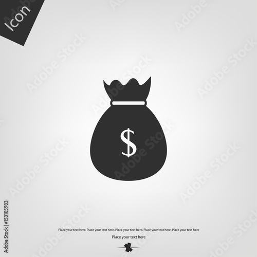 Money bag vector icon