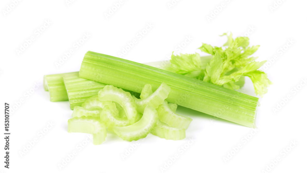 Celery isolated on white background Celery isolated on white background