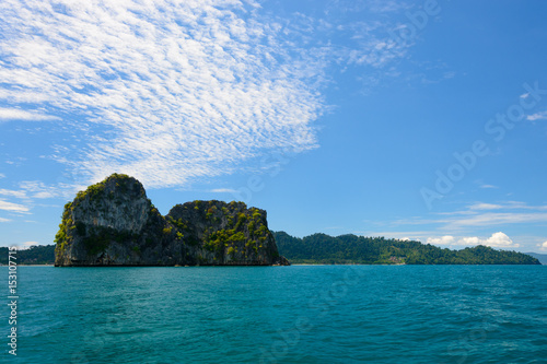 Ngai island view with sky and sea