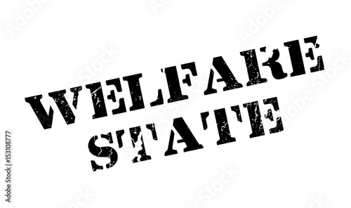 Welfare State rubber stamp. Grunge design with dust scratches. Effects can be easily removed for a clean, crisp look. Color is easily changed.