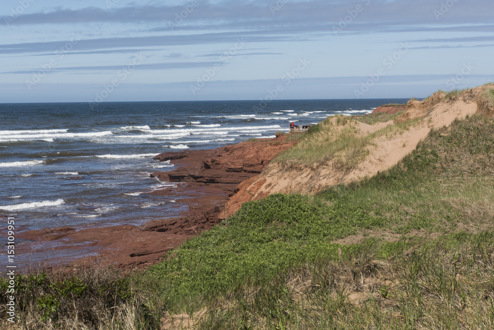 A beach overlooking the water, Prince Edward Island National Park, PEI, Canada