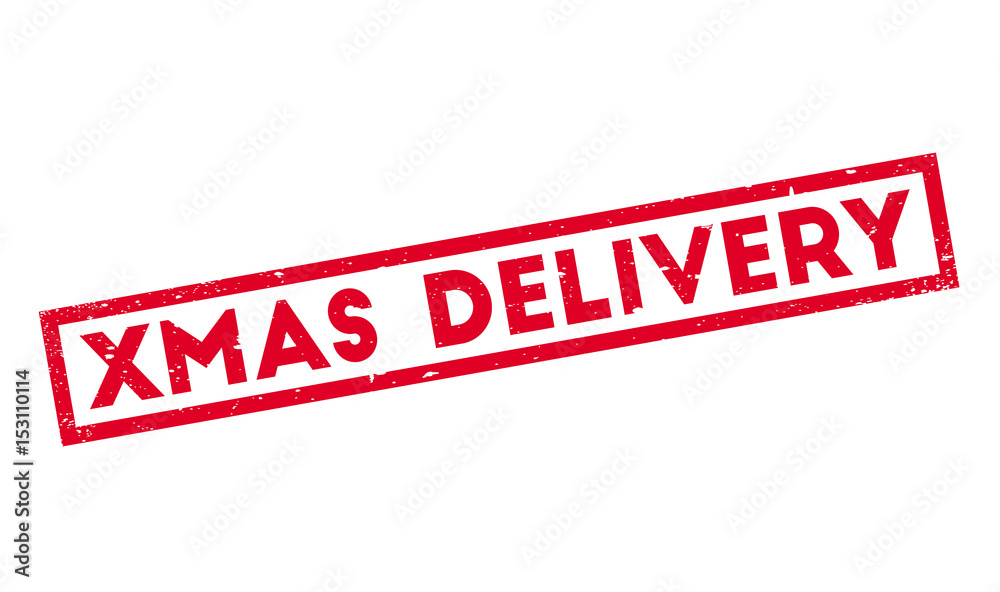 Xmas Delivery rubber stamp. Grunge design with dust scratches. Effects can be easily removed for a clean, crisp look. Color is easily changed. Xmas Delivery rubber stamp. Grunge design with dust scratches. Effects can be easily removed for a clean, crisp look. Color is easily changed.