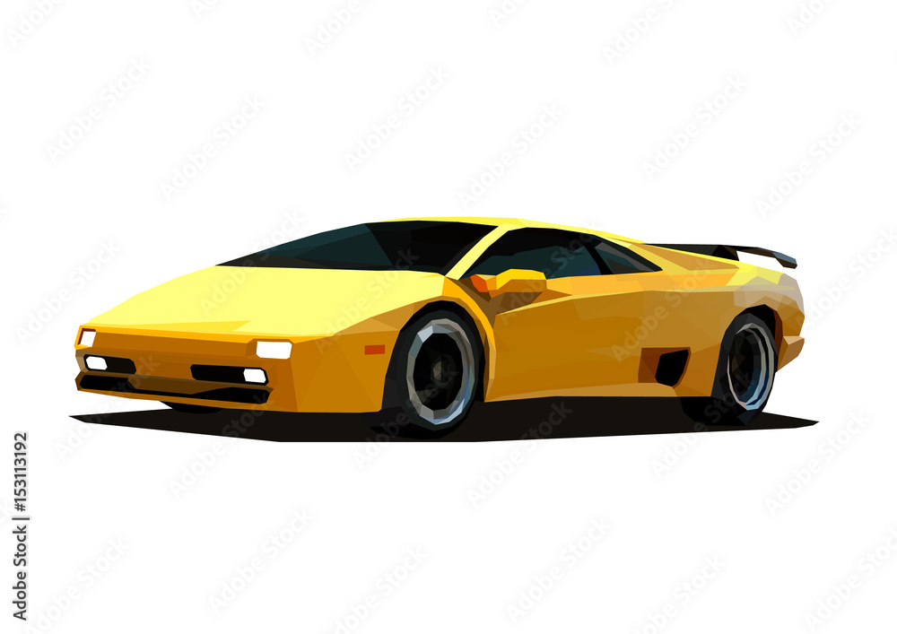 yellow race car, triangulation