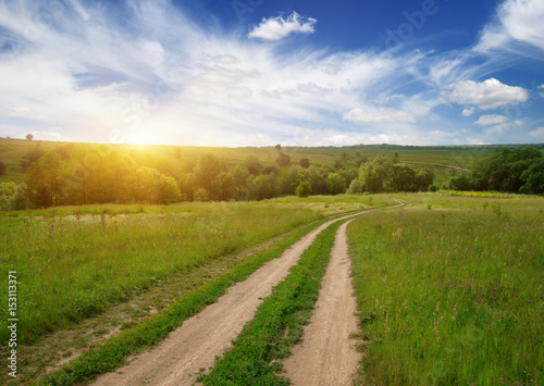 road in field