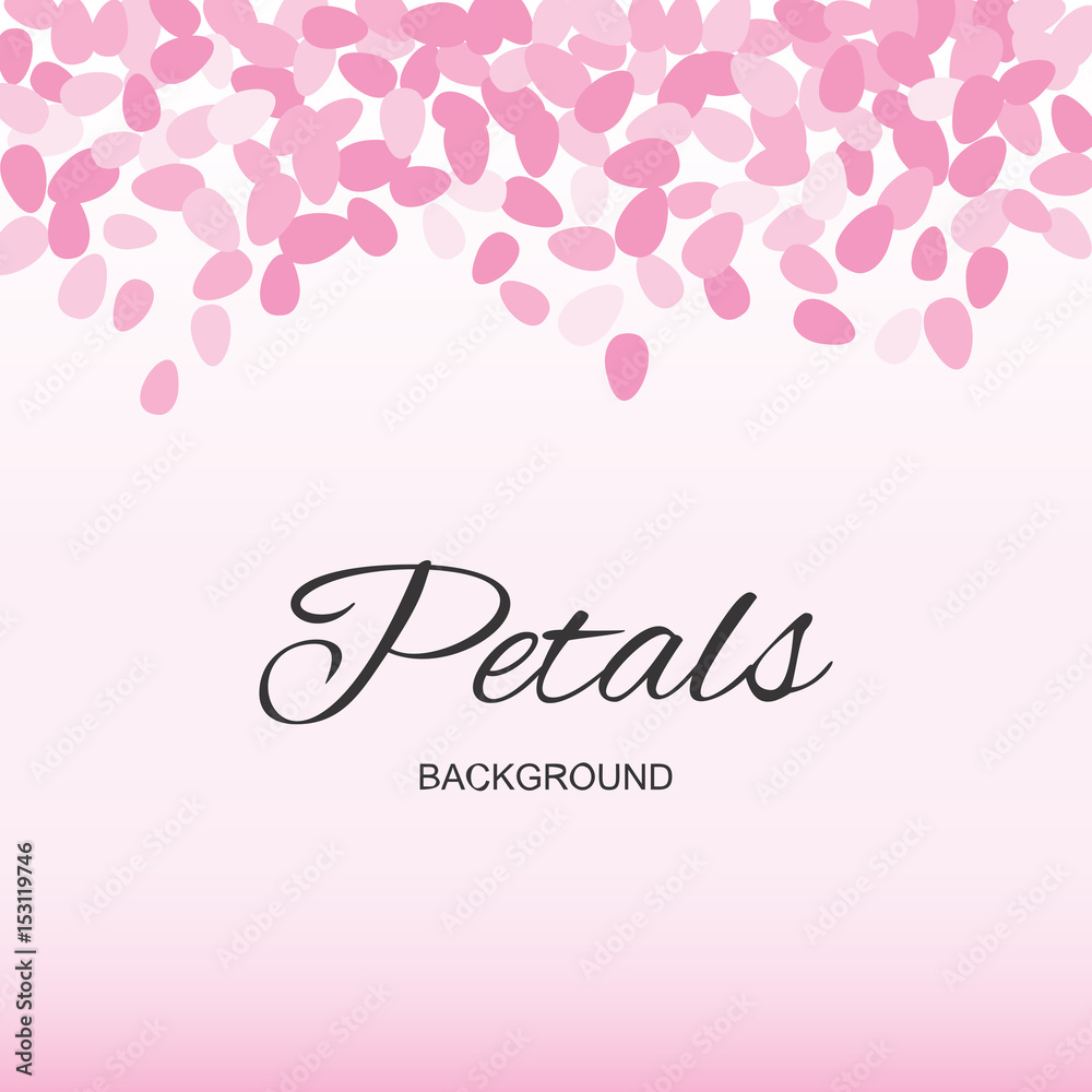 Pink Flying Petals Background