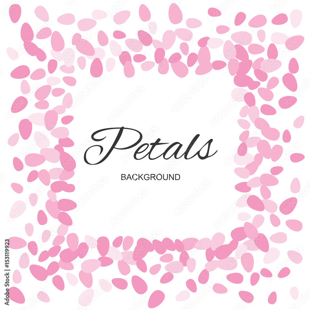 Pink Flying Petals Background