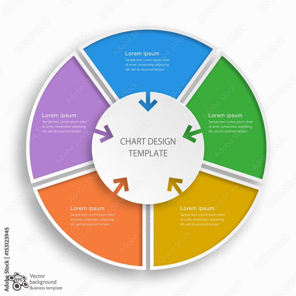 Chart Design Template_5-Step Process #Vector Graphics Chart Design Template_5-Step Process #Vector Graphics