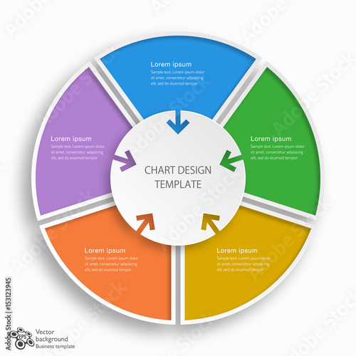 Chart Design Template_5-Step Process #Vector Graphics