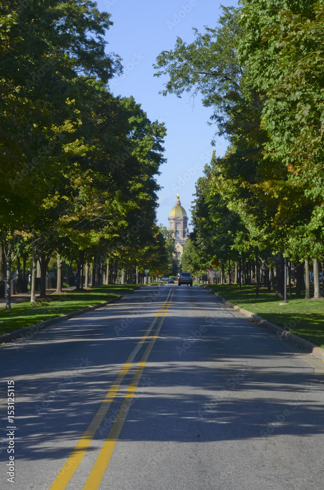 Entrance to the University of Notre Dame