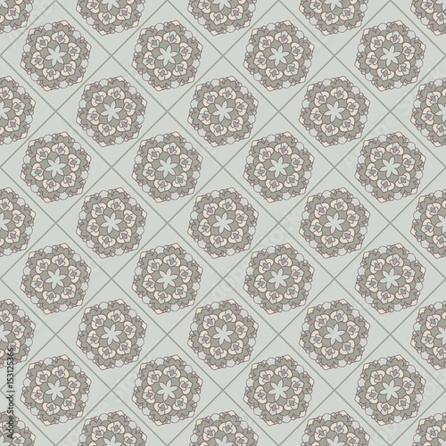 Seamless tile floral pattern