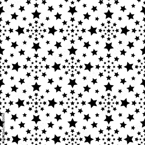 Star seamless pattern. Holiday background, seamless pattern with stars. Vector illustration. Vector texture. Seamless geometric pattern.Vector seamless pattern.