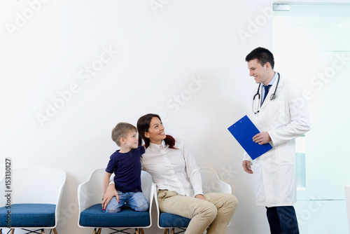 First visit - boy mom and doctor - Dentist