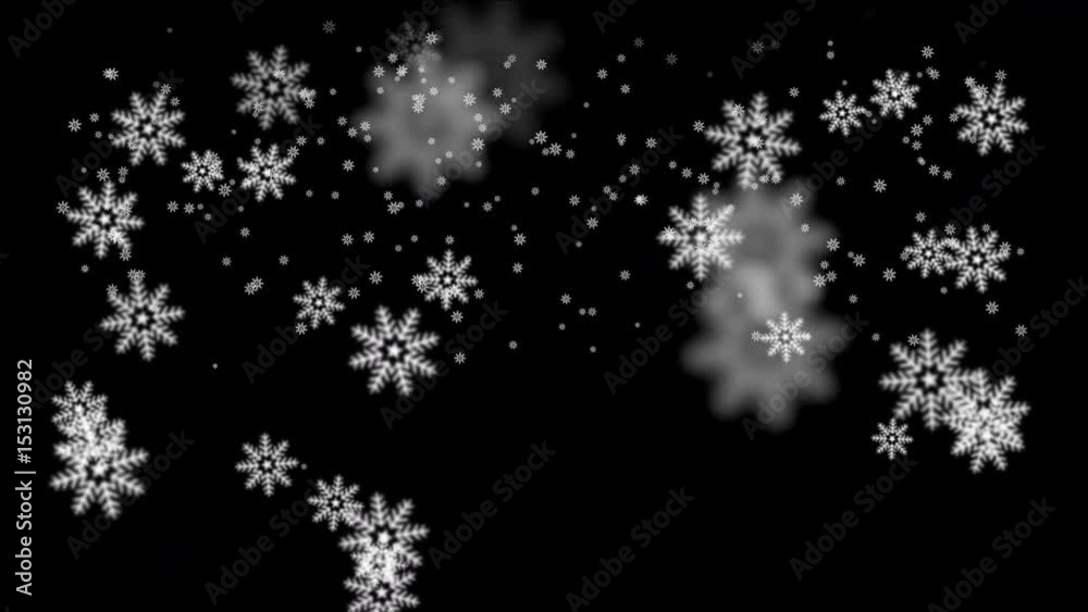 4k Abstract Snowflake falling,cold winter snow background,romantic Christmas particles backdrop. 4k Abstract Snowflake falling,cold winter snow background,romantic Christmas particles backdrop.