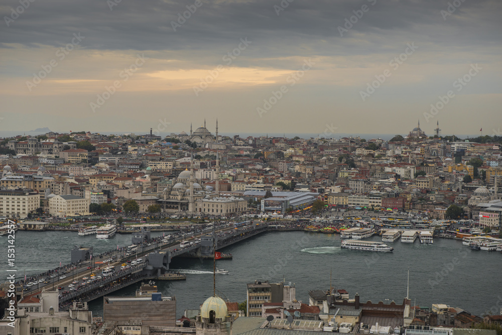 Istanbul from Galata tower Turkije