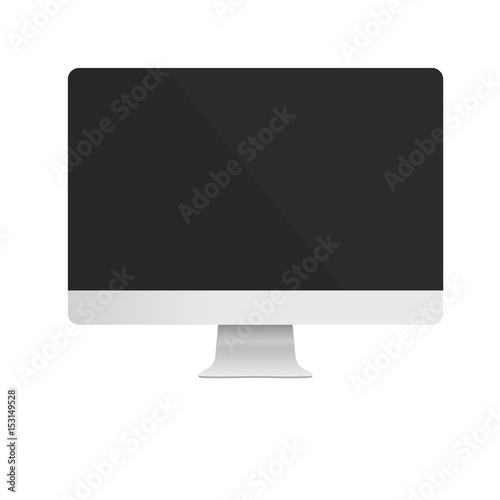 This image is a vector file representing a computer monitor display isolated./Computer Monitor Display Isolated/Computer Monitor Display Isolated