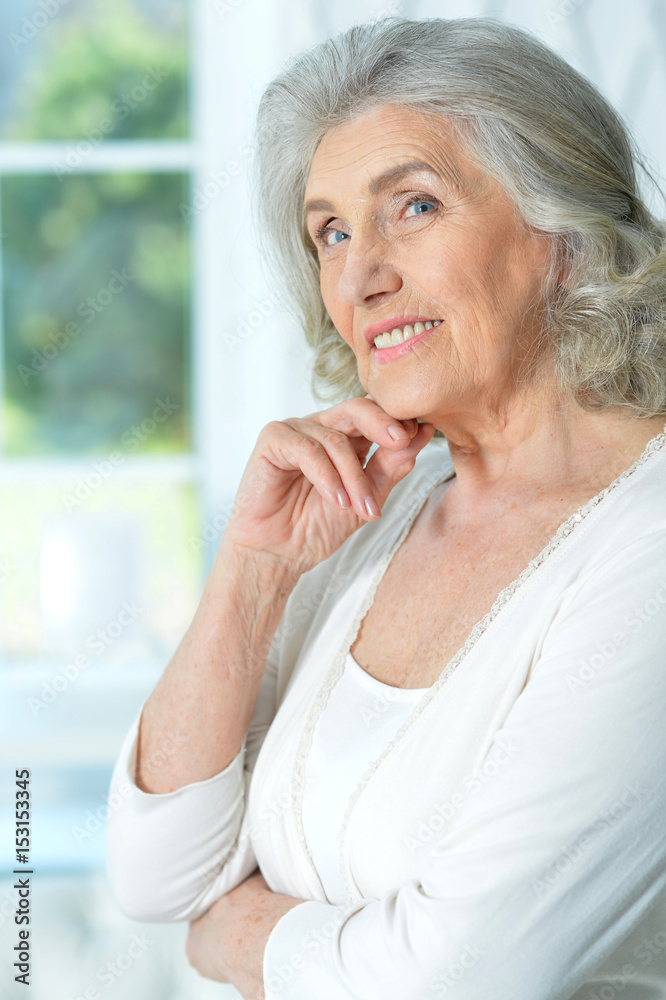 Beautiful smiling elderly woman