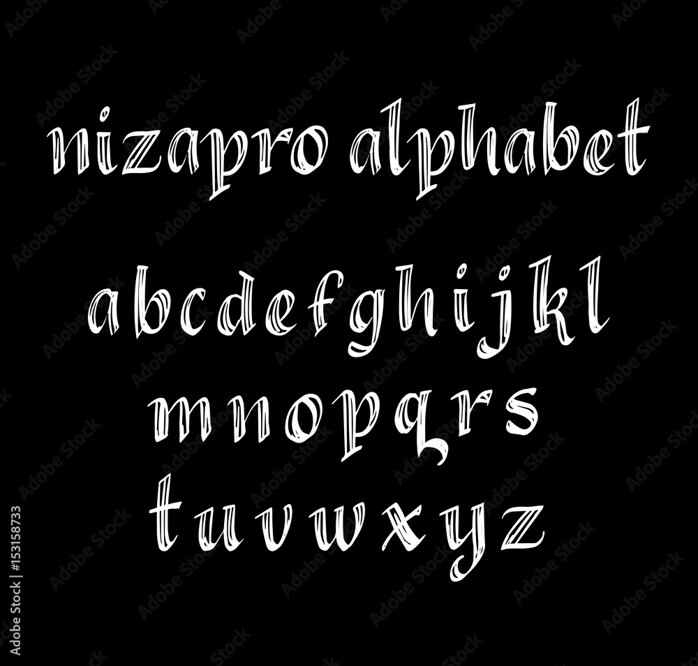 Nizapro vector alphabet lowercase characters. Good use for logotype, cover title, poster title, letterhead, body text, or any design you want. Easy to use, edit or change color. Nizapro vector alphabet lowercase characters. Good use for logotype, cover title, poster title, letterhead, body text, or any design you want. Easy to use, edit or change color.