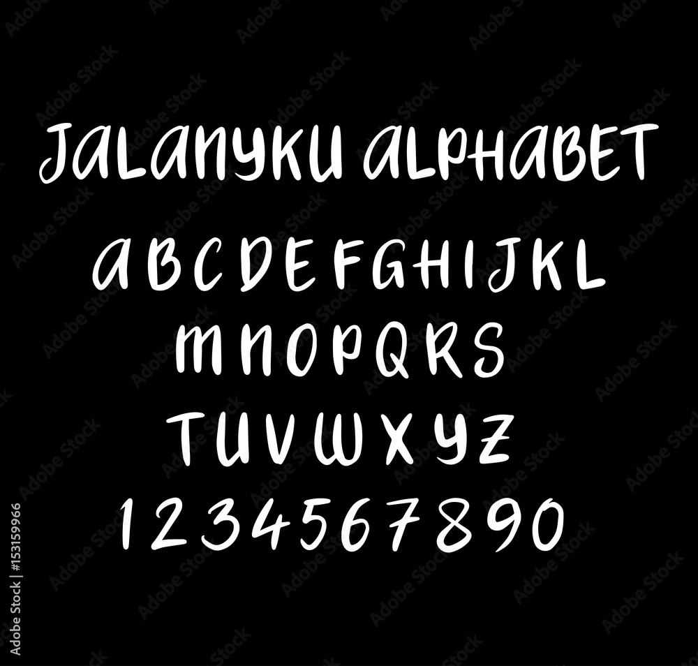 Jalanyku vector alphabet uppercase characters. Good use for logotype, cover title, poster title, letterhead, body text, or any design you want. Easy to use, edit or change color. Jalanyku vector alphabet uppercase characters. Good use for logotype, cover title, poster title, letterhead, body text, or any design you want. Easy to use, edit or change color.