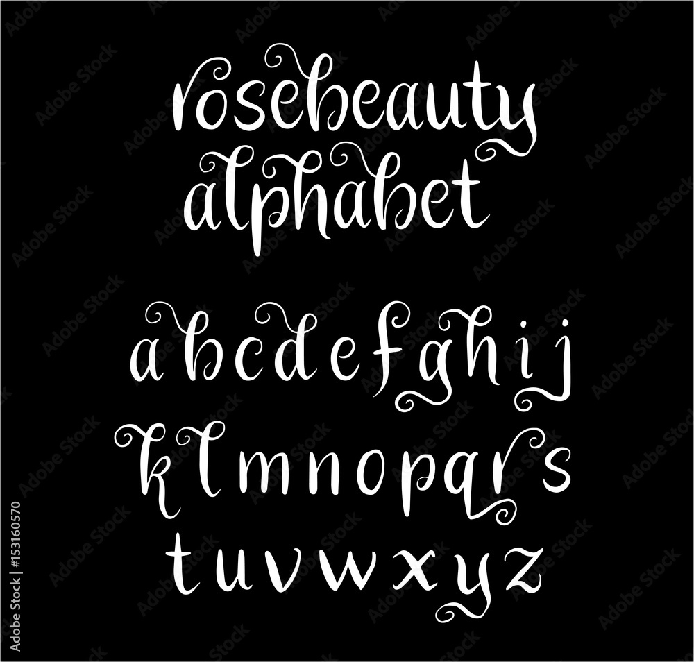 Rosebeauty vector alphabet lowercase characters. Good use for logotype, cover title, poster title, letterhead, body text, or any design you want. Easy to use, edit or change color. Rosebeauty vector alphabet lowercase characters. Good use for logotype, cover title, poster title, letterhead, body text, or any design you want. Easy to use, edit or change color.