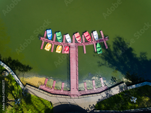 Amusement park, view from above