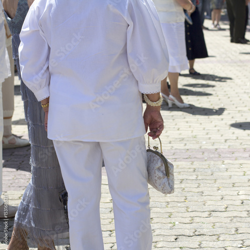 Ribadeo indiano 2016. This is a holiday where people are dressed like end 19th-begin 20th century