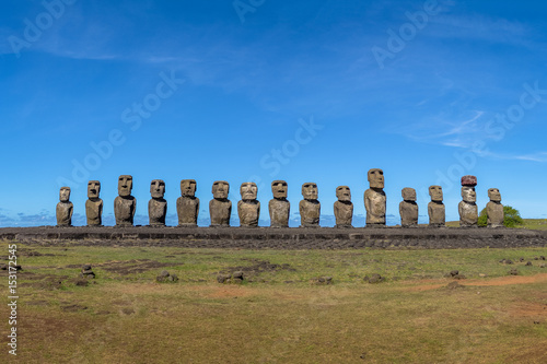 Moai Statues of Ahu Tongariki - Easter Island  Chile