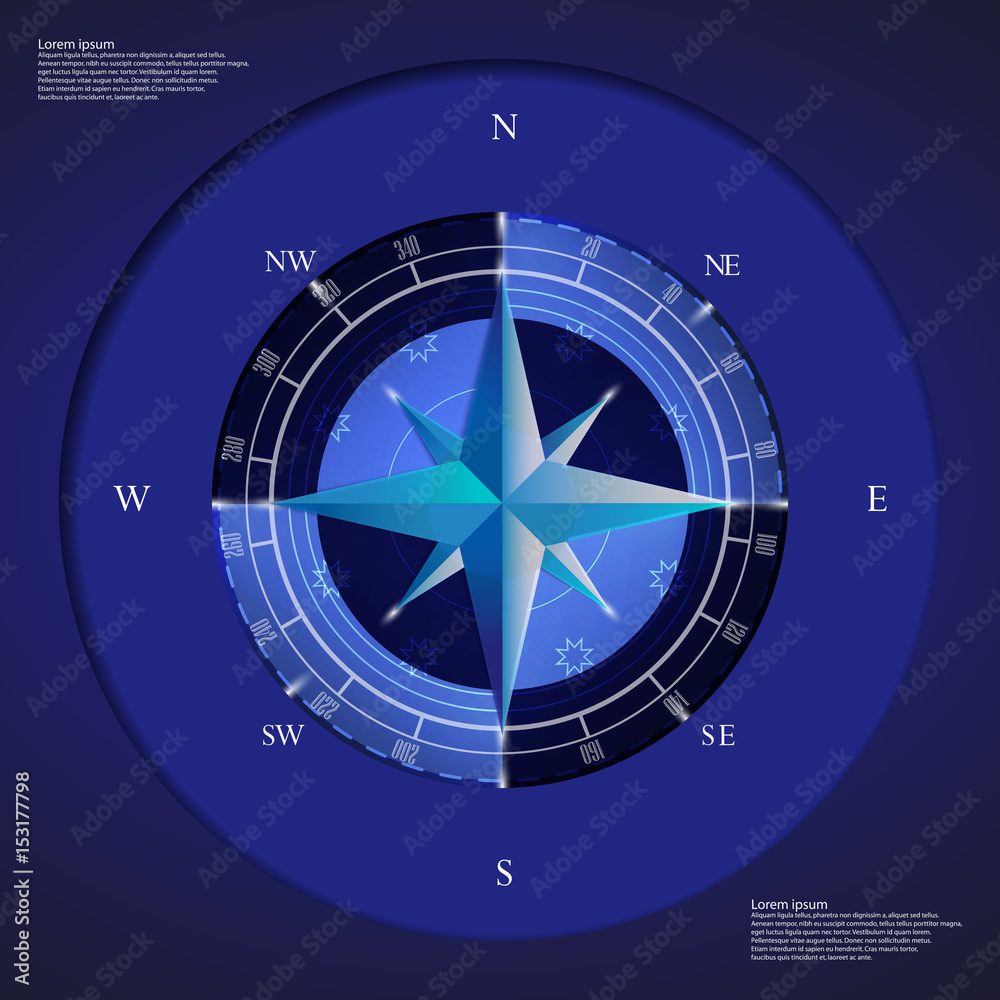 compass on white background isolated object compass on white background isolated object
