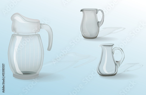 Glassware, jug, glass, cup. Decorative household items