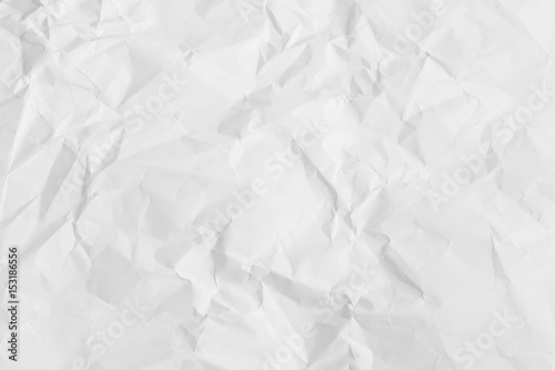The white texture image crumpled paper to show texture detail on paper. for design mapping material on 3D object, Abstract background.