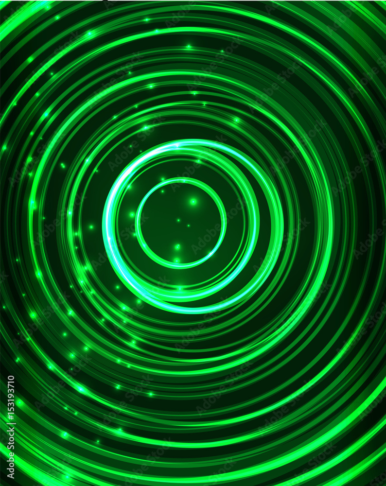 Neon circles abstract background Neon circles abstract background