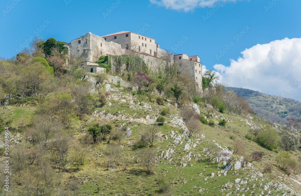 Antuni Castel near Castel di Tora, Province of Rieti, Latium, located about 50 kilometres northeast of Rome.