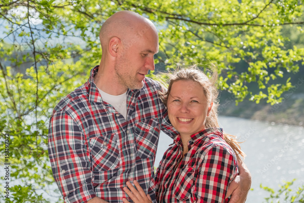 Obraz premium Romantic couple in love