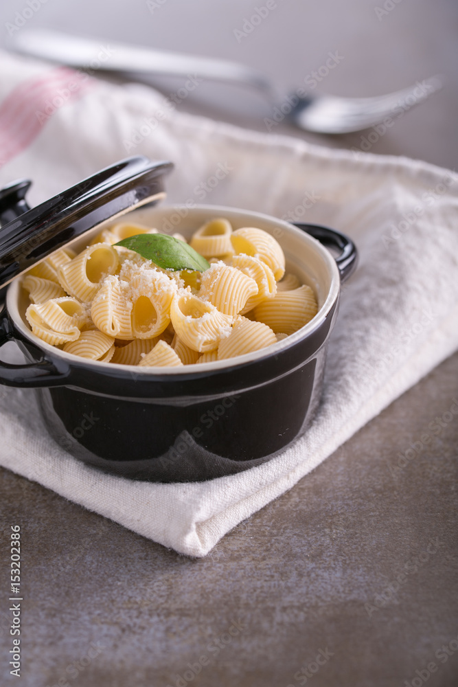 Pastas cooked in a casserole dish Pastas cooked in a casserole dish