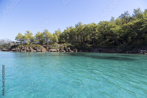 cyrstal clear turquoise water wtih view © Stockwars