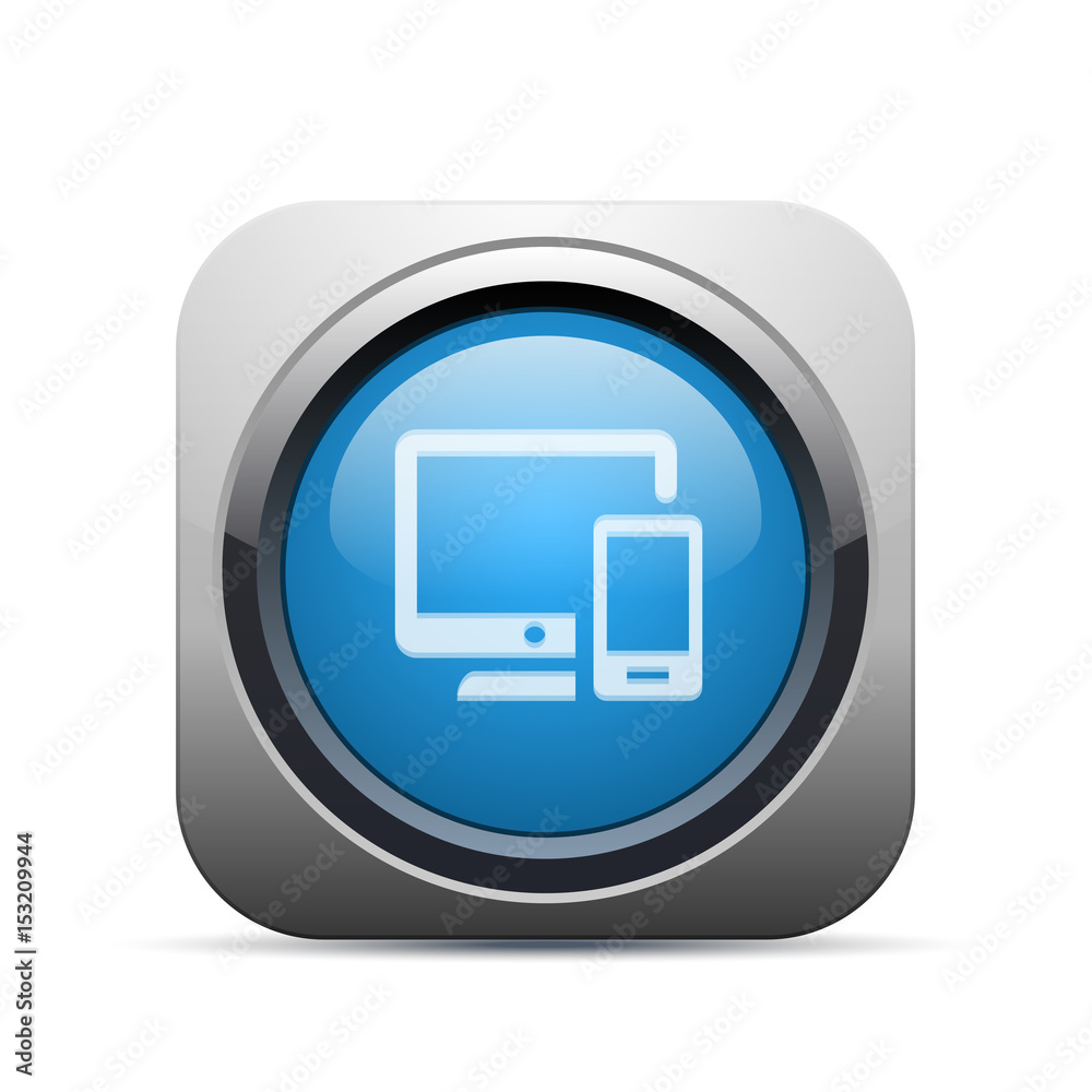 Square Push-Button - Vector Square Push-Button - Vector