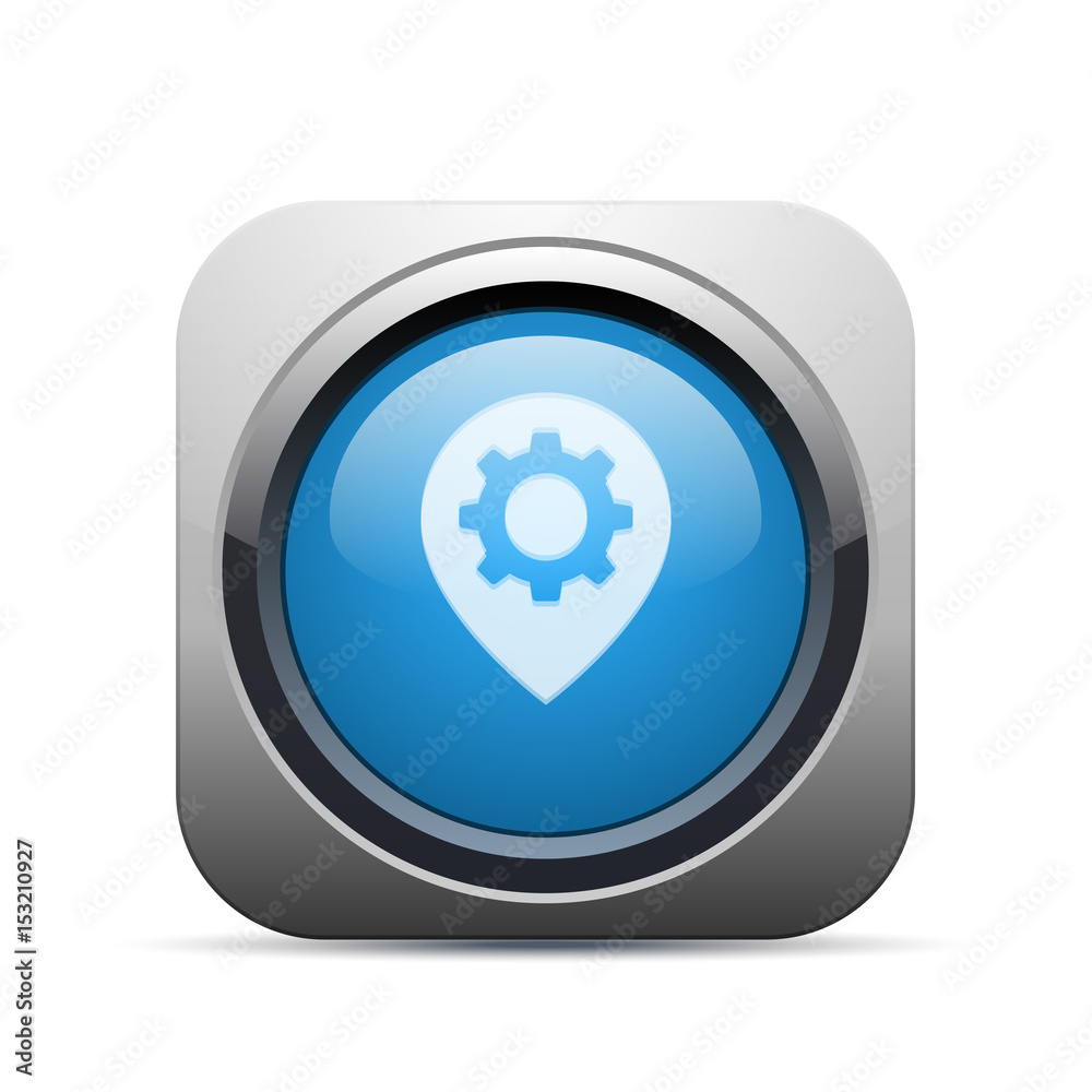 Square Push-Button - Vector Square Push-Button - Vector