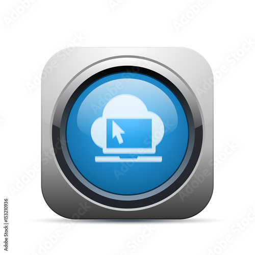 Square Push-Button - Vector
