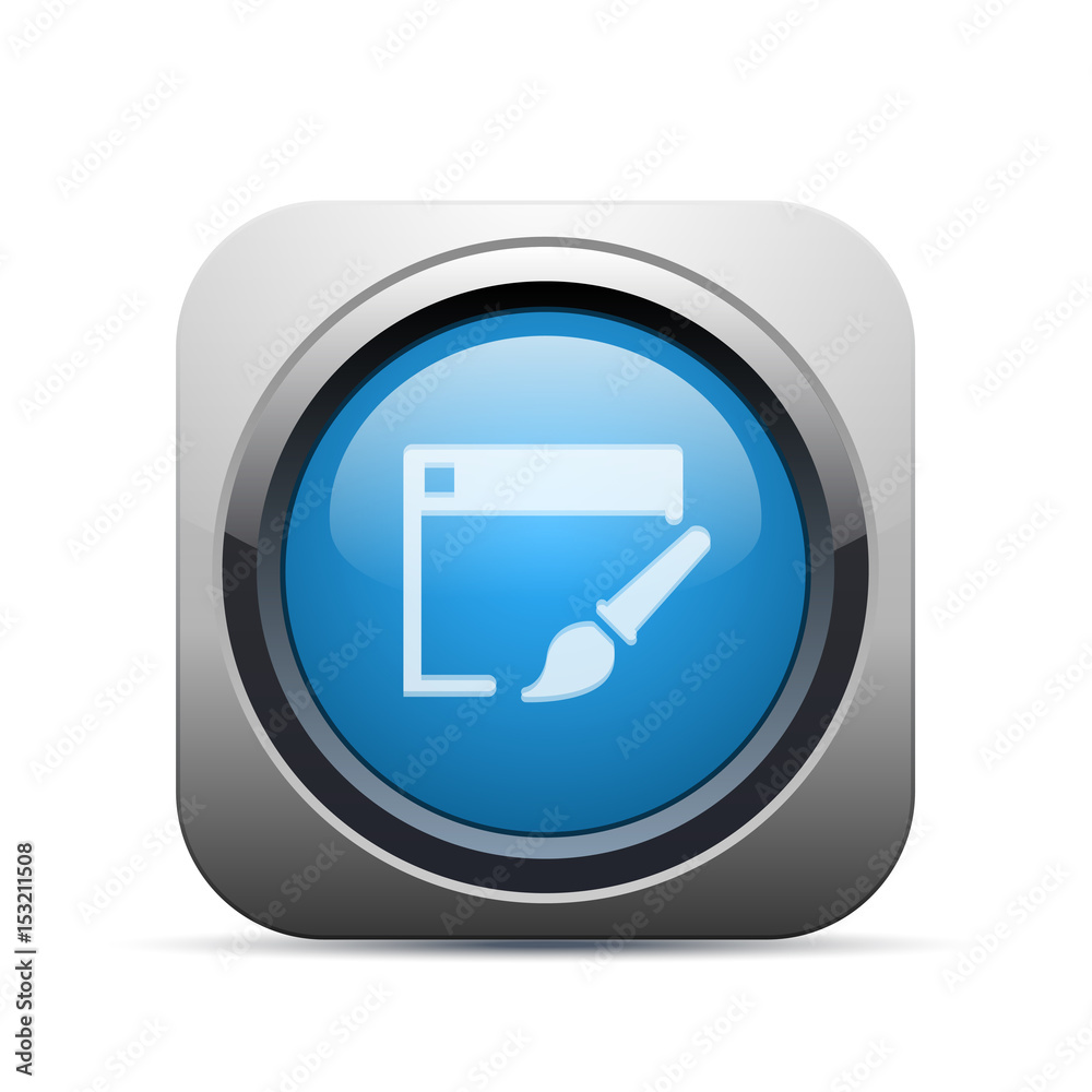 Square Push-Button -Vector Square Push-Button -Vector